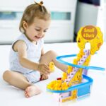 OCCOUMR Elektrische Treppensteiger-Enten 12er Set – Spielzeug mit LED & Musik für Kinder – Bild 2