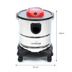 Lehmann Haddo Industriestaubsauger 2000W – Nass-Trocken-Aschesauger mit Edelstahltank – Bild 3