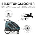 hauck Regenverdeck für Dryk Duo & Dryk Duo Plus – Fahrradanhänger Regenschutz – Bild 5