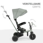 Kikka Boo ALUMA 8-in-1 Dreirad ab 1 Jahr mit Schubstange – Faltbares Kinderfahrzeug – Bild 6