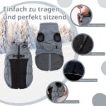 Savlot Hundejacke Grösse S – Winterweste mit D-Ring & Fleecefutter für kleine Hunde – Bild 5