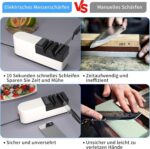 Kiseely Elektrischer Messerschärfer 5 in 1 – Profi-Diamantschärfer für Grob- & Feinschliff – Bild 5