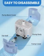 Ersatzpumpe für TOMXCUTE Katzen-Trinkbrunnen – 5V Super Leise Wasserpumpe – Bild 4