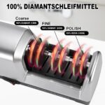 Herboom Elektrischer Messerschärfer mit 3-stufigem Diamant-Schleifmittel-System – Bild 6
