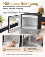 JUMMICO Dörrautomat mit 6 Edelstahl-Tabletts & 10 Programme – Temperatur 35–75 °C – Bild 7