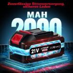 Rivlox 20V Akku-Bohrschrauber Set mit 35Nm & 2x2000mAh – Komplettset für DIY & Reparaturen – Bild 9