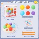 YOOHBERRYS Musikspielzeug mit 6 Sensorik Bällen – Montessori Lernspielzeug für Babys ab 1 Jahr – Bild 4