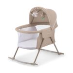 Kinderkraft Lovi 3-in-1 Kinderreisebett – Wiege & Schaukelbett für Neugeborene