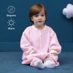 MIKAFEN Baby Schlafsack Langarm mit Füssen 2.0Tog – Ganzjahres Schlafanzug für 75-85cm – Bild 9