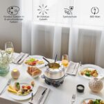 KHG Elektro-Fondue FO-800SE mit Edelstahl-Topf 1,8 L – Fondueset für bis zu 8 Personen – Bild 3