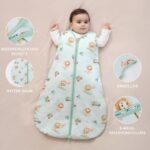Yukkidds Winterschlafsack 2.5 Tog 0-6 Monate – Baumwolle Babyschlafsack für sicheren Schlaf – Bild 4