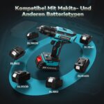 FAHEFANA Akkuschrauber 20V mit 2x 4Ah Akku – 42 NM Bohrmaschine für DIY & Handwerk – Bild 3