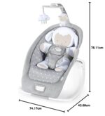 Ingenuity Cuddle Lamb Babywippe – Schaukel mit Vibration & Musik ab Geburt bis 18 kg – Bild 3