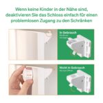 LoveNoobs Magnetische Kindersicherung Schrank – 20 Schlösser + 4 Schlüssel für Baby & Haustiere – Bild 7
