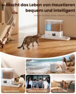 ROJECO 2-in-1 Futterautomat & Wasserspender 5L – Programmierbarer Futterspender für Katzen & kleine Haustiere – Bild 8