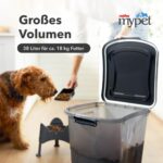 Rotho Archie Tierfutterbehälter 38l – Luftdichter Pet Food Container mit Rollen – Bild 5