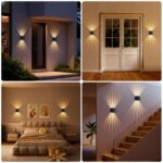 JVURICE LED Wandleuchte IP67 12W – Aluminium Up-Down für Innen & Aussen – Bild 8