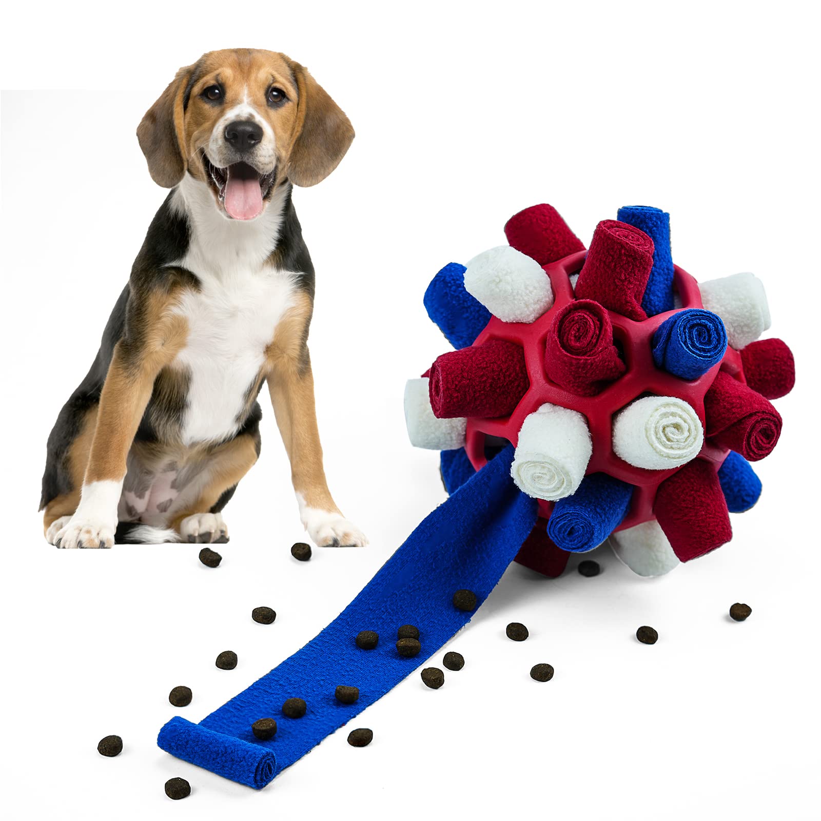 Larimuer Schnüffelball für Hunde – Interaktives Intelligenzspielzeug für kleine & mittlere Hunde