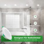 HOMEOW 20er Set LED Einbaustrahler 230V 7W – Dimmbar in 3 Farbtemperaturen für Badezimmer – Bild 5