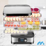 MalTec Dörrgerät 450W mit Timer & 5 Ebenen – Lebensmitteltrockner für Obst, Gemüse & Pilze – Bild 2