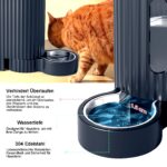 Gardner Pet Automatischer Futterspender mit 2 Edelstahlnäpfen – Schwerkraftsystem für Katzen & Hunde – Bild 5