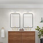 Laittiin LED Spiegelleuchte 30 cm – Badezimmerlampe IP44 Neutralweiss 4000K Chrom – Bild 8