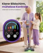 DyMona V18PRO Akku Staubsauger – 50 kPa Saugkraft, 50 Min Laufzeit, ultraleicht 1,4 kg – Bild 9