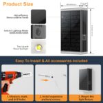 GBEAST Solar-Wandleuchte Aussen mit RGB & 3 Farbtemperaturen – IP67 Dekoleuchte für Hauseingänge – Bild 7