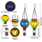 IEEILULU 2er Set Solar-Heissluftballon mit Flammeneffekt – Gartendeko für Aussen – Bild 3