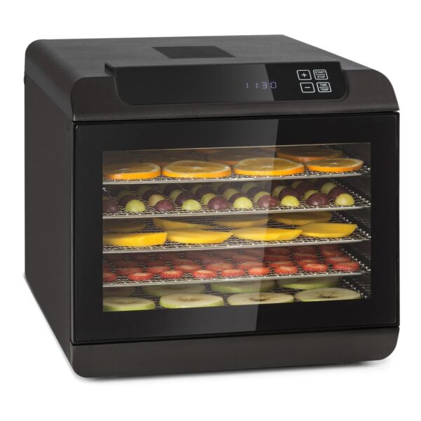 Klarstein Arizona Jerky Dörrautomat – 500W Dehydrator mit 6 Gittern & 35-70°C für Obst, Fleisch & Gemüse