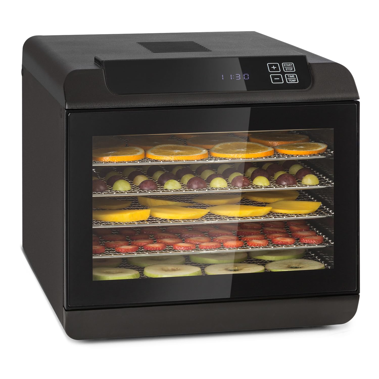 Klarstein Arizona Jerky Dörrautomat – 500W Dehydrator mit 6 Gittern & 35-70°C für Obst, Fleisch & Gemüse