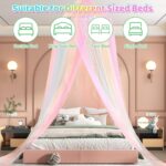 Apritsce Moskitonetz Bett Regenbogen – Baldachin für Einzel- & Doppelbett mit 360° Schutz – Bild 6