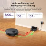 EASINE E20 Saugroboter mit LiDAR-Navigation & 10000Pa Saugkraft – Intelligente Reinigung für Teppich & Tierhaare – Bild 8