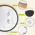 Kambo LED Deckenleuchte 24W ∅30cm – Warmweisses Eichenholz Design für alle Räume – Bild 4