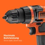 BLACK+DECKER 18V Akku-Bohrschrauber BDCDD18N-XJ – 28 Nm Drehmoment für Heimwerker – Bild 8