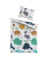 BaSaTex Baby-Bettwäsche Set 100x135 cm Dinos – Bio-Baumwolle GOTS-zertifiziert – Bild 3