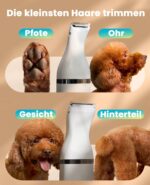 oneisall 2in1 Pfotentrimmer für Hunde & Katzen – Geräuscharm mit 2h Laufzeit – Bild 2