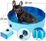 Sweetypet Hundepool 80 x 20 cm – Faltbarer Planschpool mit rutschfestem Boden – Bild 2