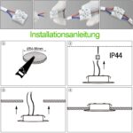 KYOTECH LED Einbaustrahler 6er Set 230V 4000K – Ultra flach für Küche & Bad – Bild 8