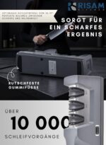 RISAM Elektrischer Messerschärfer mit 3-Stufen-Schleifsystem – Profi-Qualität für alle Messerarten – Bild 3