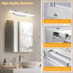 Dehobo LED Spiegelleuchte 42cm 9W – Badezimmerleuchte IP44 Neutralweiss 4000K mit Schalter – Bild 6