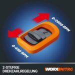 WORX WX102.9 Akku-Bohrschrauber 20V – Bürstenlos mit 60Nm & 2-Gang-Getriebe – Bild 7
