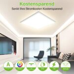 Bzavor LED Deckenleuchte 11W 2600lm quadratisch – Energieeffizient IP54 für Küche & Bad – Bild 2