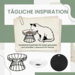 BRRDAQU 2er Katzennapf-Set Erhöht Keramik mit Metallständer – Ergonomisch für alle Katzen – Bild 5
