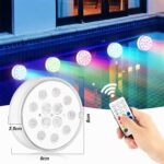 Czemo LED Poolbeleuchtung wiederaufladbar – IP68 Unterwasserlicht mit Fernbedienung & Magnet – Bild 7