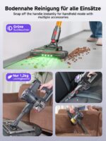MONSGA Kabelloser Staubsauger 45 kPa mit bürstenlosem Motor – Professionelle Reinigung für 50 Minuten – Bild 5