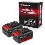 Einhell PXC 18 V 4,0 Ah Akku-Twinpack – 2 Li-Ion Akkus für Power X-Change Geräte