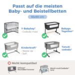 Dreamzie 3er Set Baby Spannbettlaken 55x90 cm + Matratzenschoner – 100% Baumwolle OEKO-TEX – Bild 5