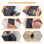 LMP LED Aussenwandleuchte Anthrazit – Up Down Wandleuchte IP65 mit GU10 für Balkon & Terrasse – Bild 7