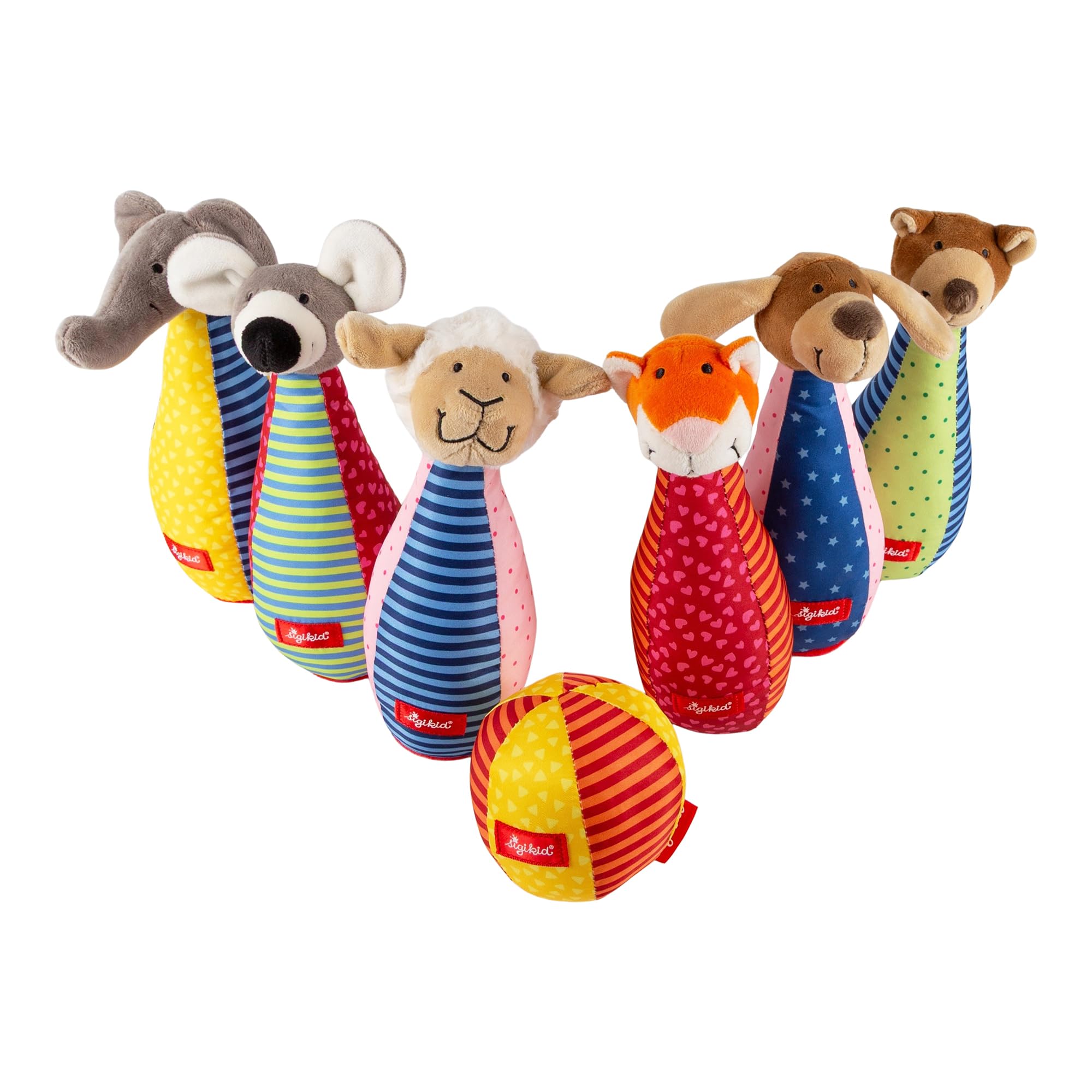 sigikid Baby Bowling Kegelspiel – Motorikspielzeug für Babys ab 3 Monaten
